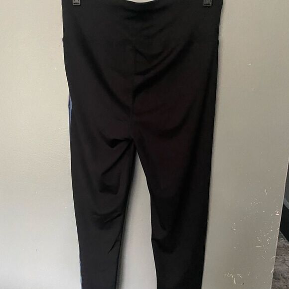 - Bebe Capri leggings side logo stripe black size large - Picture 4 of 5